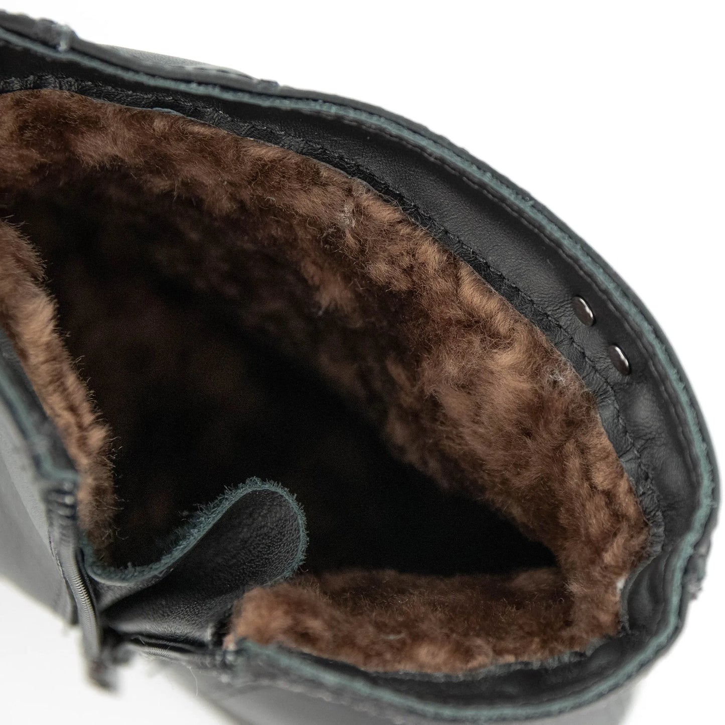 Stivale Uomo Belgravia con Zip Foderato in Lana Naturale