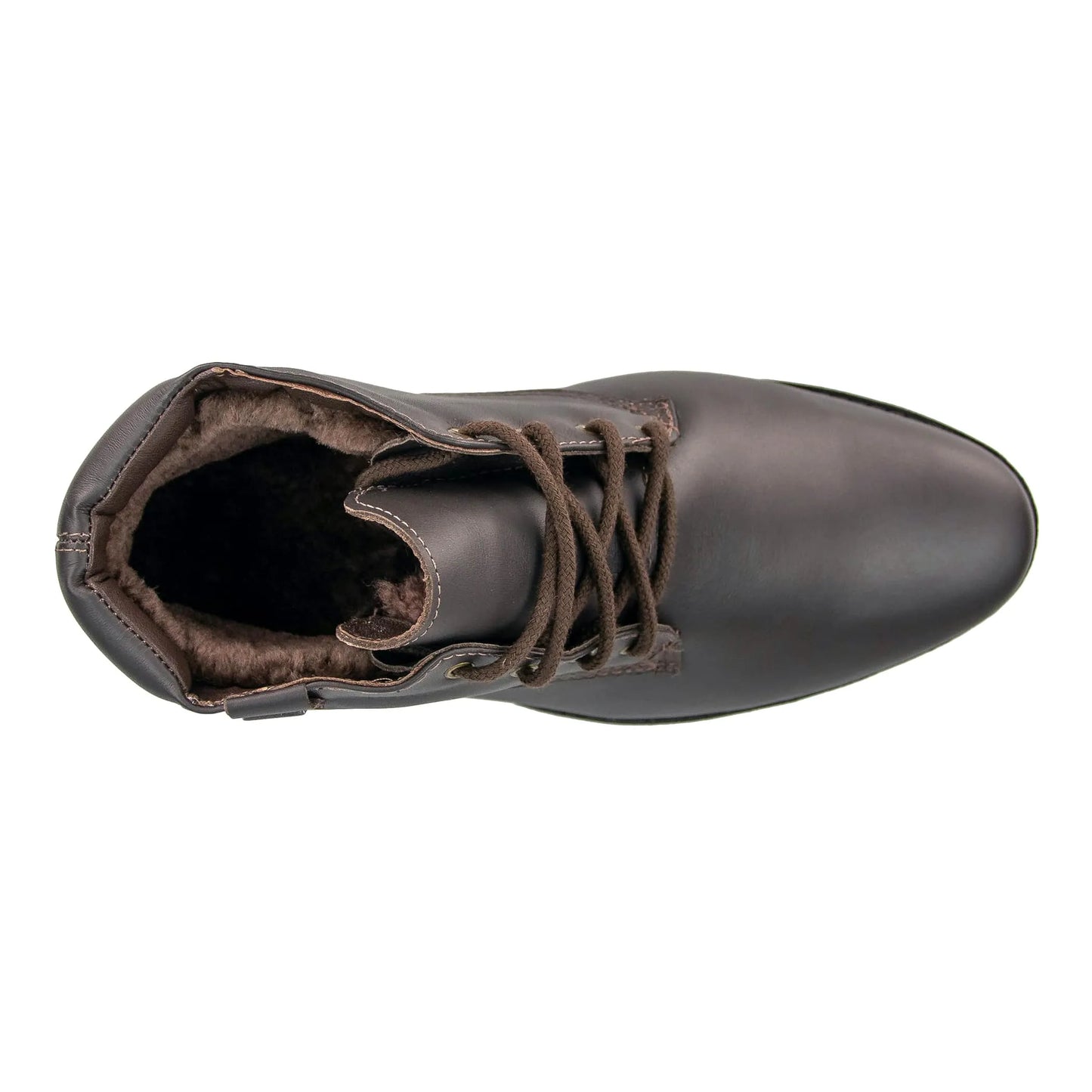 Stivaletti da uomo foderati in lana naturale Belgravia con lacci